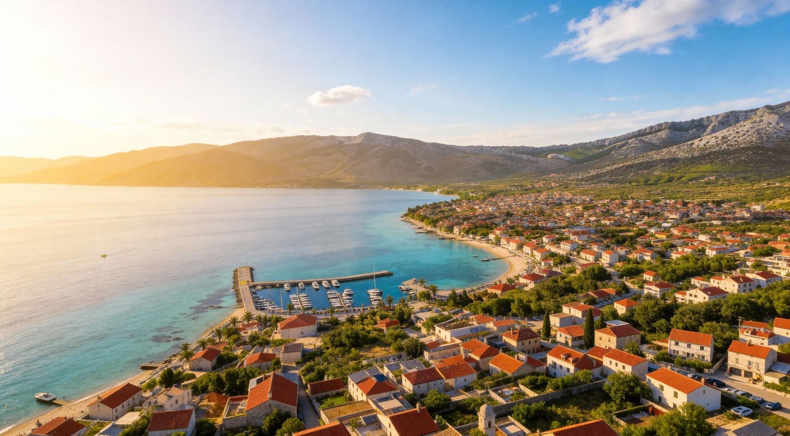 Orebić town on Pelješac peninsula