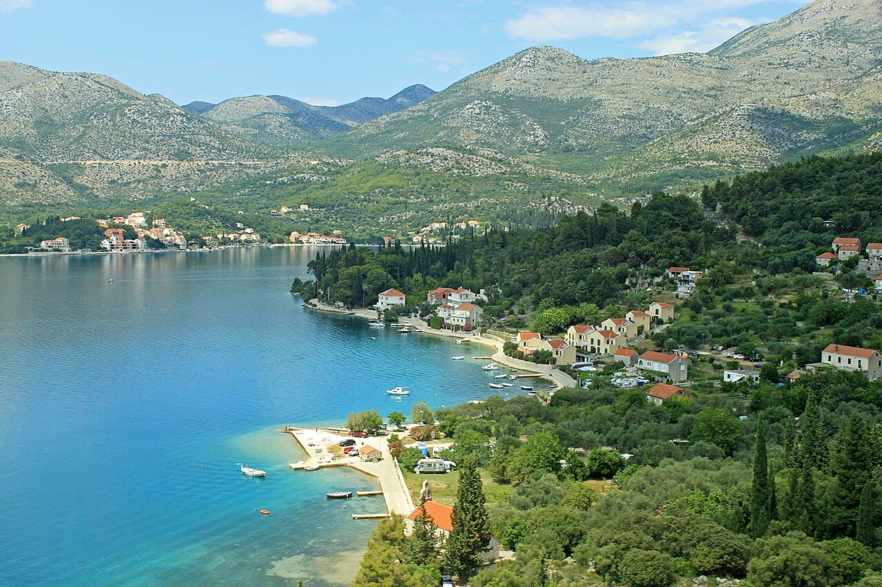 Slano small town on the Dubrovnik Riviera, Croatia