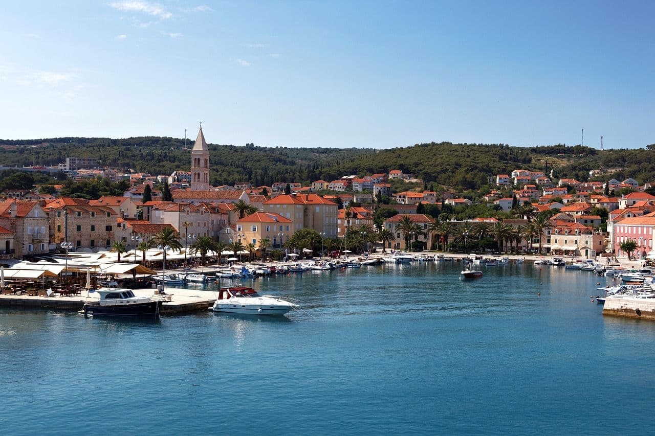 Supetar town on Brač island