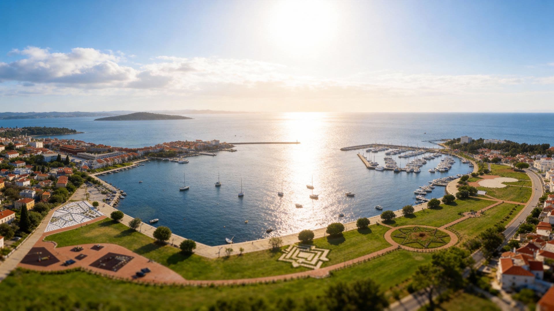 Umag Istrian coastline and beaches