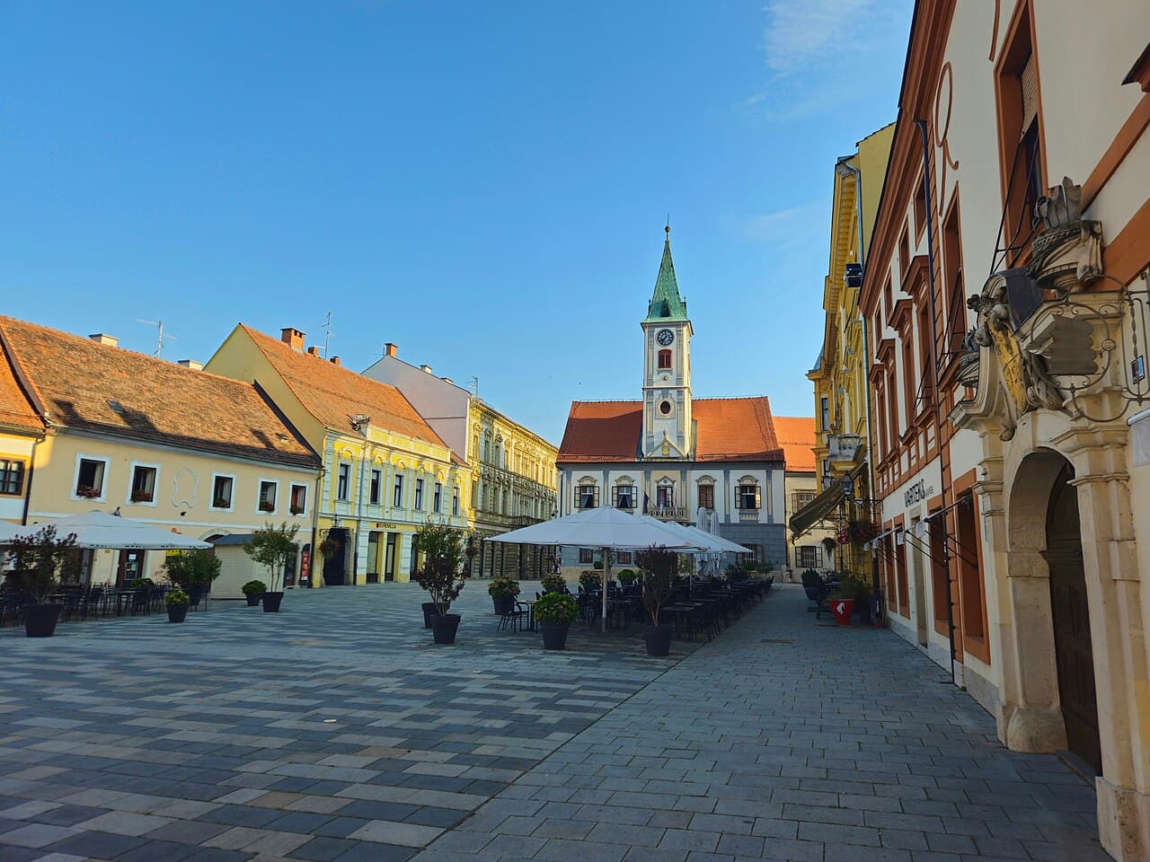 Korzo, the main square of Varaždin
