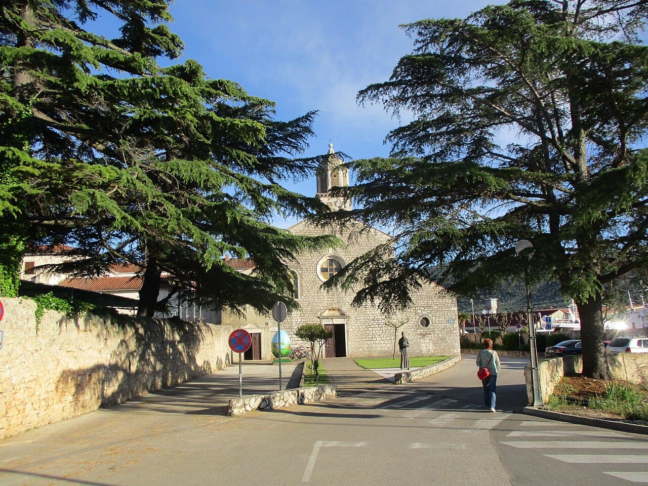 Franciscan monastery church in Cres town, island of Cres, Croatia